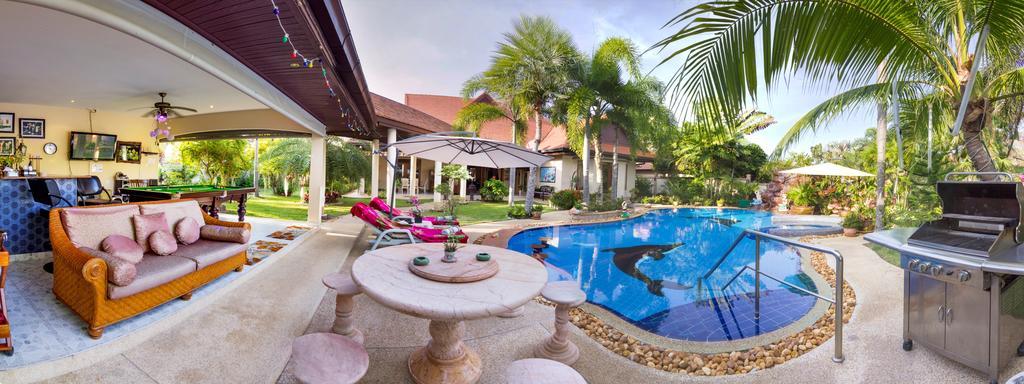 Relaxing Palm Pool Villa And Tropical Garden Bang Lamung Esterno foto